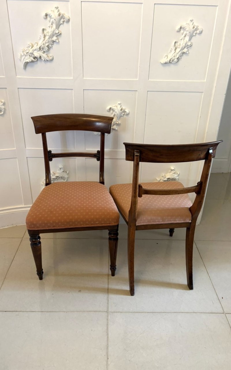 Antique Regency Mahogany Set of 6 Dining Chairs Including 2 Carvers - Image 6